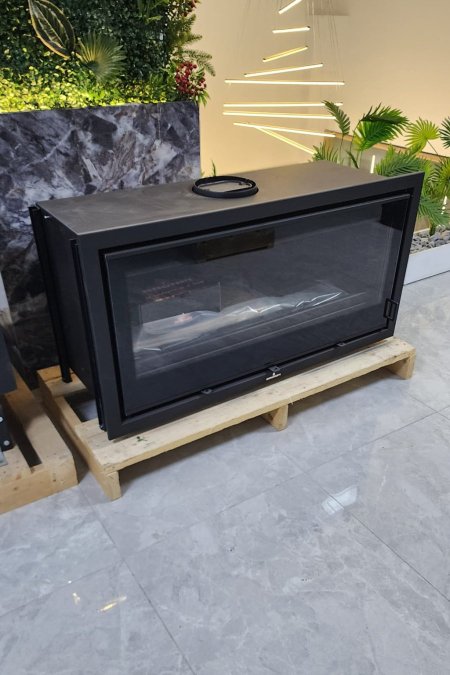 صوبة حطب اسباني مع تيربو مع مروحه هواء ساخن